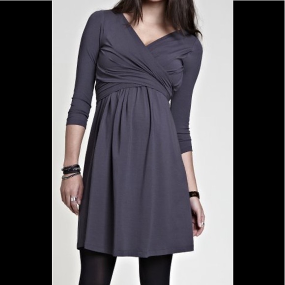 Isabella Oliver Dresses & Skirts - NWT maternity jersey wrap dress by Isabella Oliver - size 16 - slate grey colour